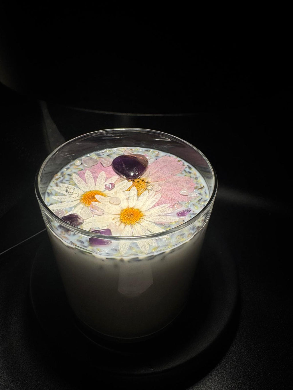 PEACE & CALM • Amethyst Wickless Candle