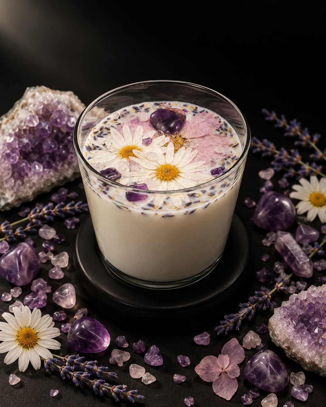 PEACE & CALM • Amethyst Wickless Candle
